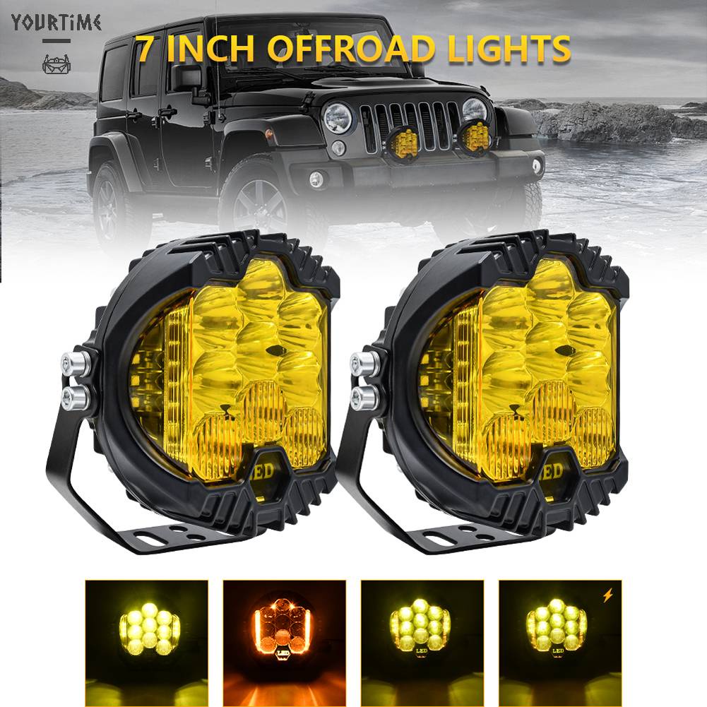 Bộ Đèn Pha Sương Mù 7inch Chất Lượng Cao Cho Xe Hơi Jeep ATV