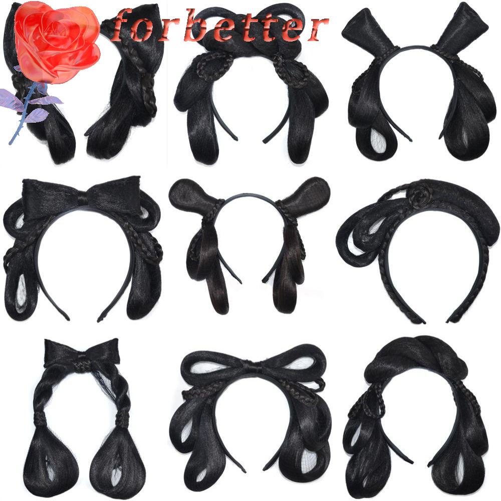 Tóc Giả Bằng Sợi Tổng Hợp Tự Nhiên Dùng Hóa Trang Hán Phục