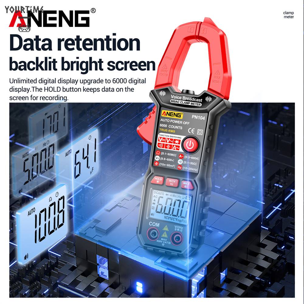 Đồng Hồ Vạn Năng Kỹ Thuật Số PN104 AC / DC Dùng Trong Phòng Thí Nghiệm / Nhà Máy