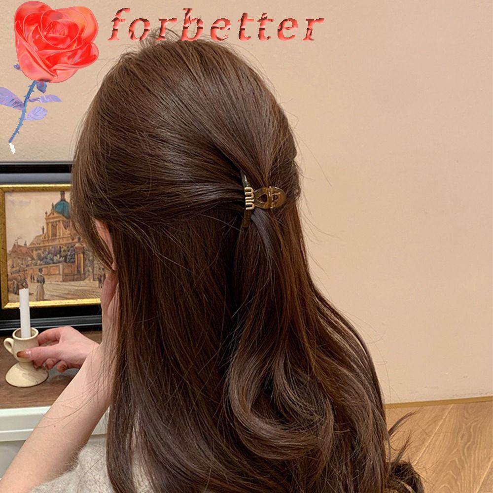 Kẹp Tóc Cá Mập Bằng Acrylic In Chữ Thời Trang Cho Nữ