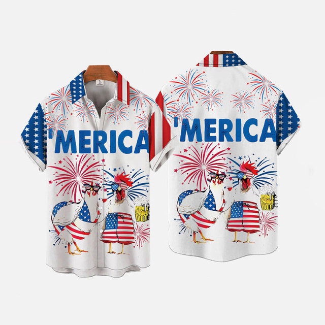 Áo Sơ Mi Tay Ngắn In Họa Tiết Hoạt Hình 3D Phong Cách Hawaii Thời Trang Mùa Hè Cho Nam