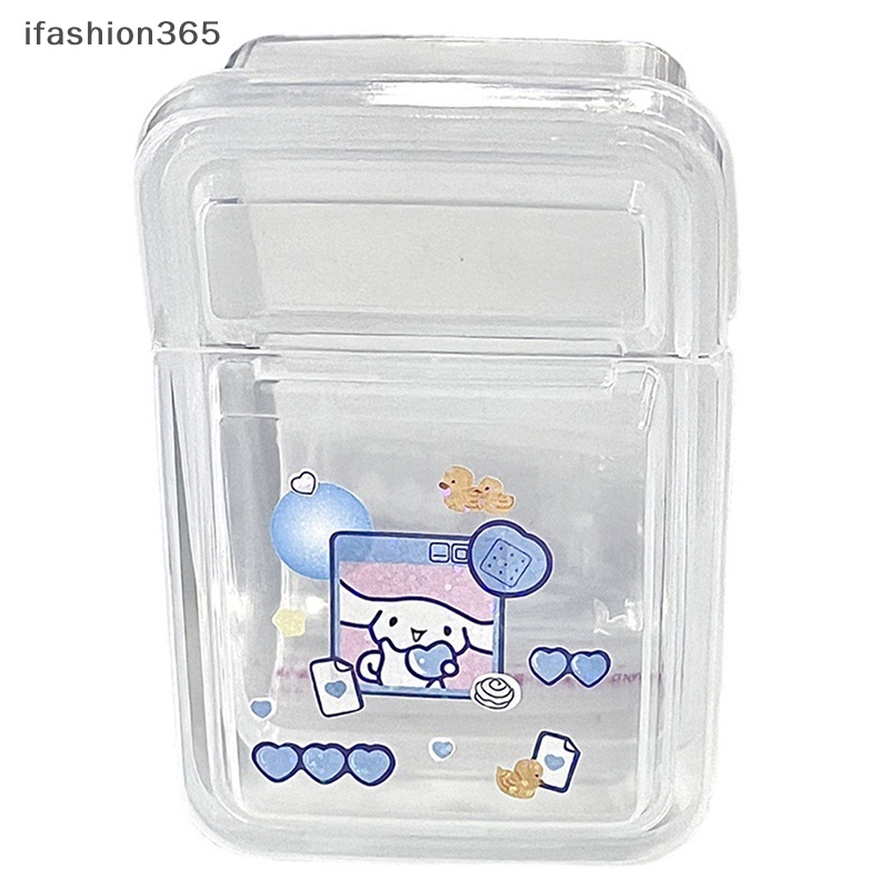 1 Hộp Nhựa Trong Suốt Đựng Trang Sức Có Nắp Đậy Tiện Dụng ifashion365