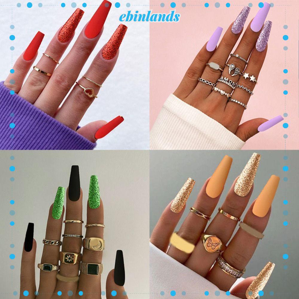 Bộ 24 Móng Tay Giả Che Phủ Toàn Diện DIY