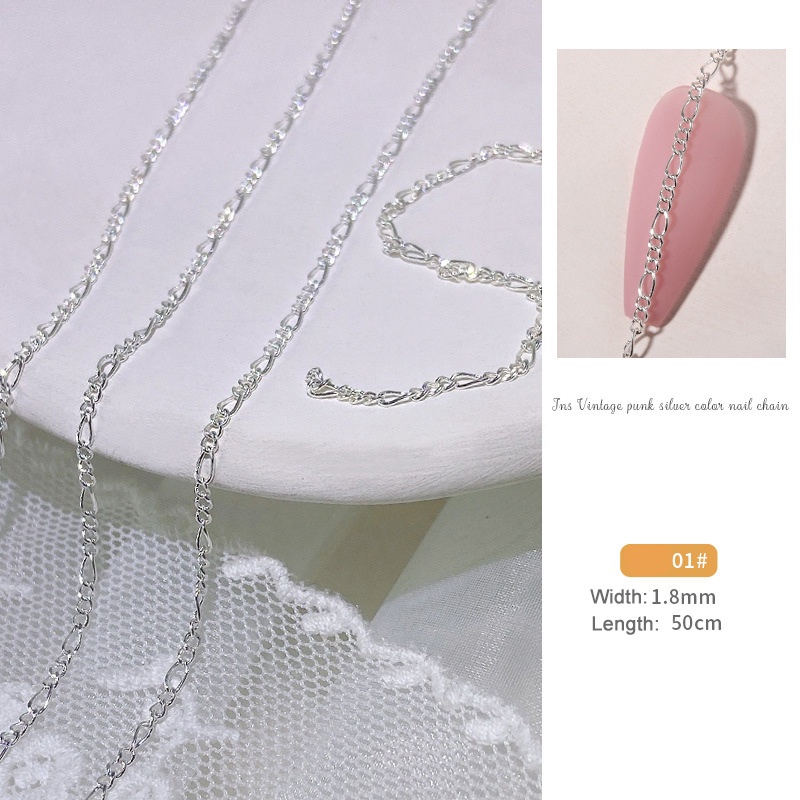 Chuỗi Ngọc Trai Đính Móng Tay Sang Trọng 50cm