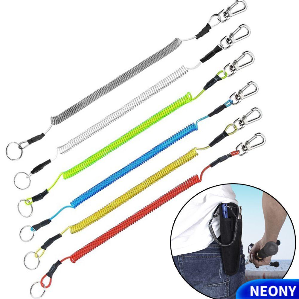Móc Khóa Dây Lò Xo Co Giãn Chống Thất Lạc Bằng Nhựa Cho Leo Núi / Cắm Trại