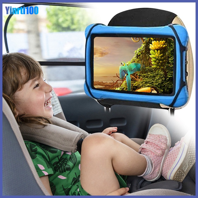 Giá Đỡ Điện Thoại Bằng Silicon Kích Thước 7-10.5 Inch Có Thể Điều Chỉnh Gắn Lưng Ghế Xe Hơi