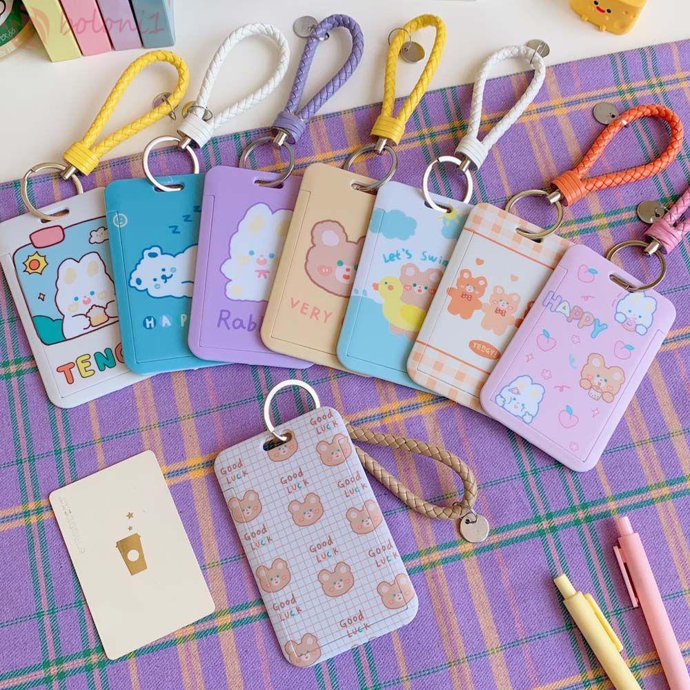 Vỏ Bọc Thẻ ID / Thẻ Ngân Hàng Chống Thấm Nước Kèm Móc Khóa Xinh Xắn