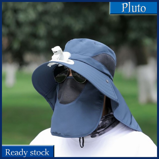 Mũ Câu Cá Chống Nắng Mùa Hè Có Quạt Lưới Thoáng Khí Bảo Vệ Cổ Và Mặt Mới Cho Nam Khi Đi Câu Cá Leo Núi