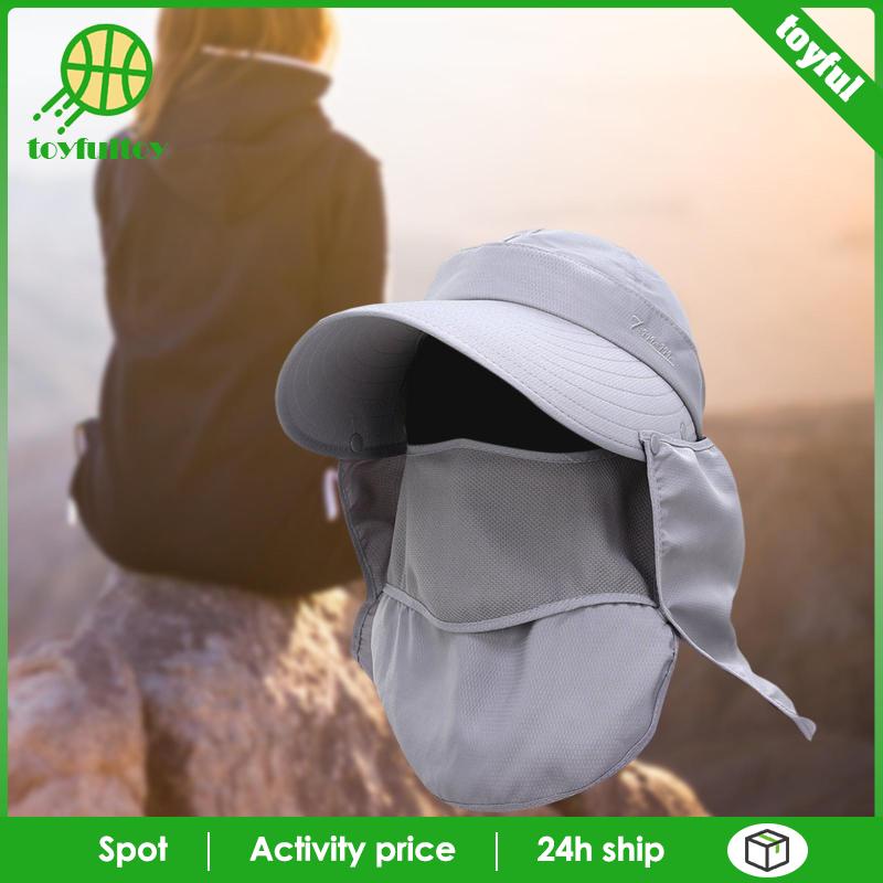 Tấm Che Mặt Chống Nắng Có Nắp Đậy Cổ Tháo Rời Được Dành Cho Nam Nữ Đi Biển