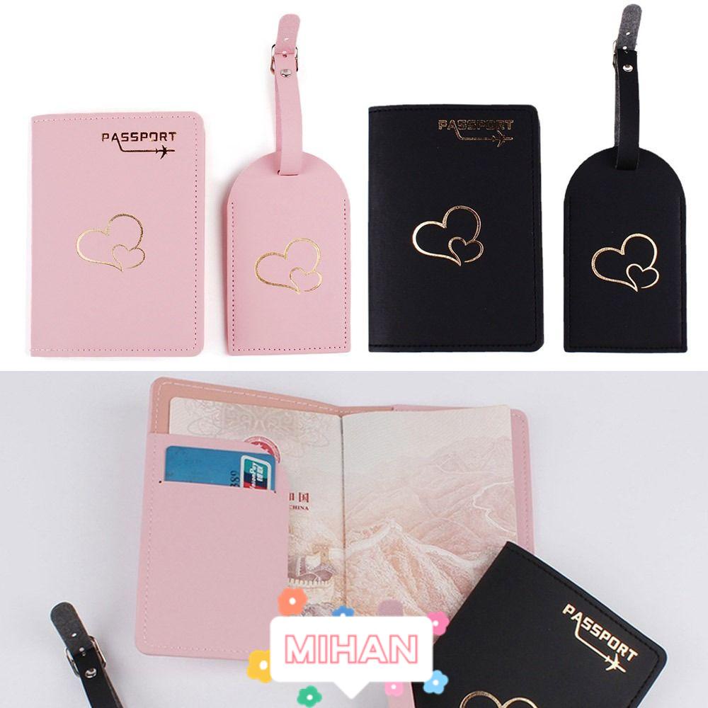 Ốp Bọc Hộ Chiếu Chất Liệu Da PU Có Ngăn Đựng Thẻ MIHAN1
