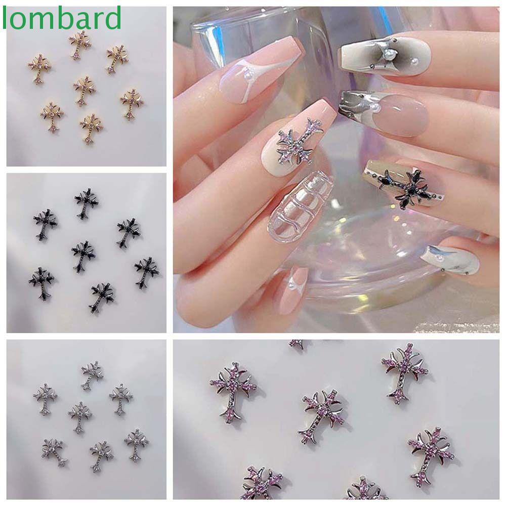 Phụ Kiện Trang Trí Móng Tay Hình Thánh Giá Phong Cách Punk Dành Cho Nữ