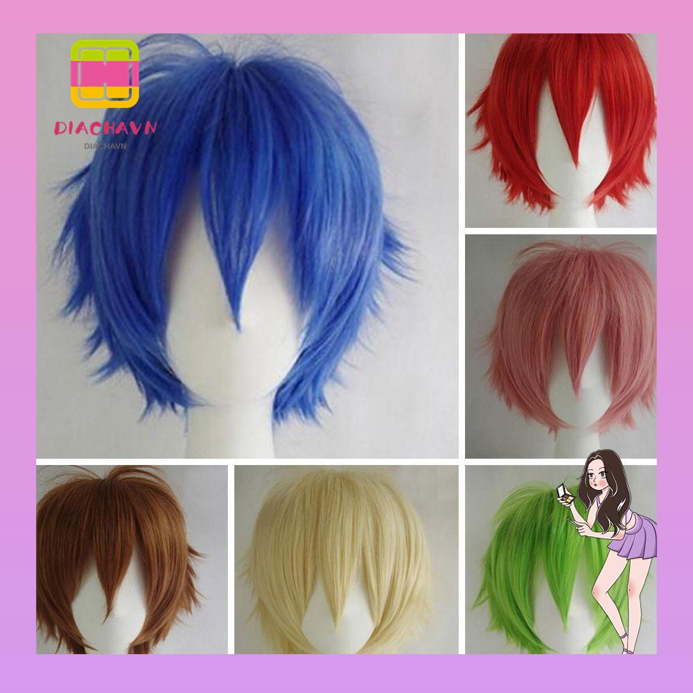 Tóc Giả Nhuộm Màu Highlight Bằng Sợi Tổng Hợp Thời Trang