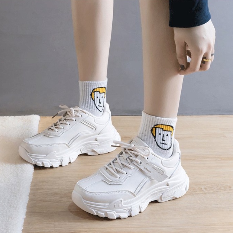 Giày Thể Thao Da Đế Dày Thời Trang Cho Nữ