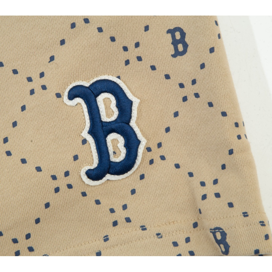 Hàng Có Sẵn! Quần Short Lưng Thun Thêu Logo MLB Thời Trang Mùa Hè Cho Nam Và Nữ