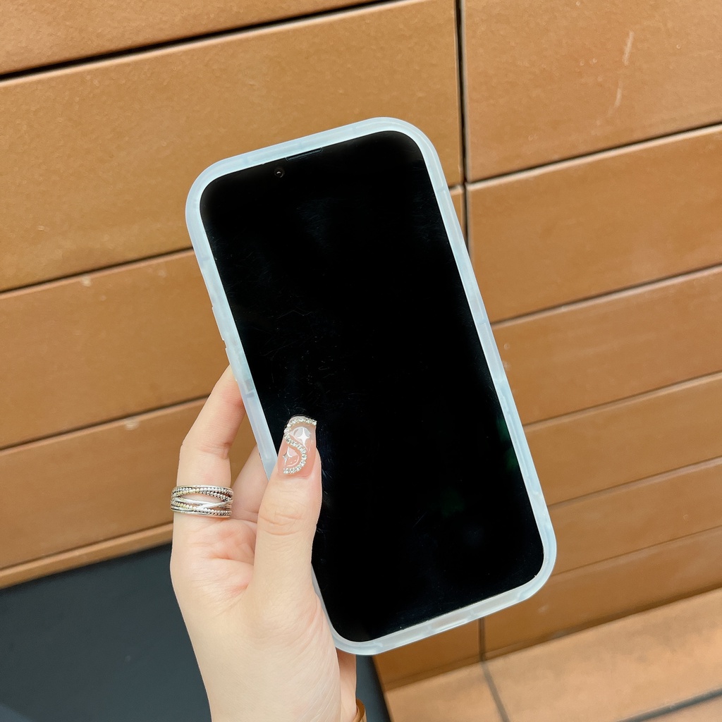 Ốp Điện Thoại Tpu Silicone Mềm Nhám Trong Suốt Chống Sốc In Hình Cún Hoạt Hình Có Giá Đỡ Vô Hình Cho iPhone 14 13 12 11Pro Max