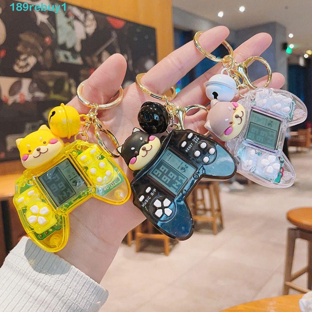 Máy Chơi Game Cổ Điển REBUY1 REBUY1|Móc Chìa Khóa Xe Hơi Hình Chú Chó Hoạt Hình Phong Cách Hàn Quốc Cổ Điển Thời Trang Cho Thanh Thiếu Niên