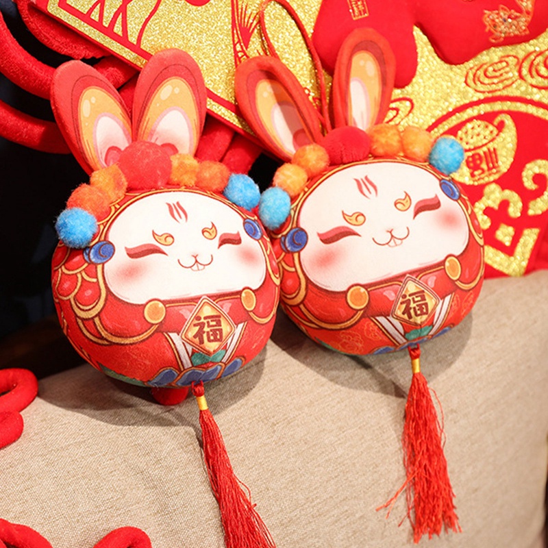 Thỏ Nhồi Bông Phong Cách Trung Hoa Mừng Năm Mới 2023