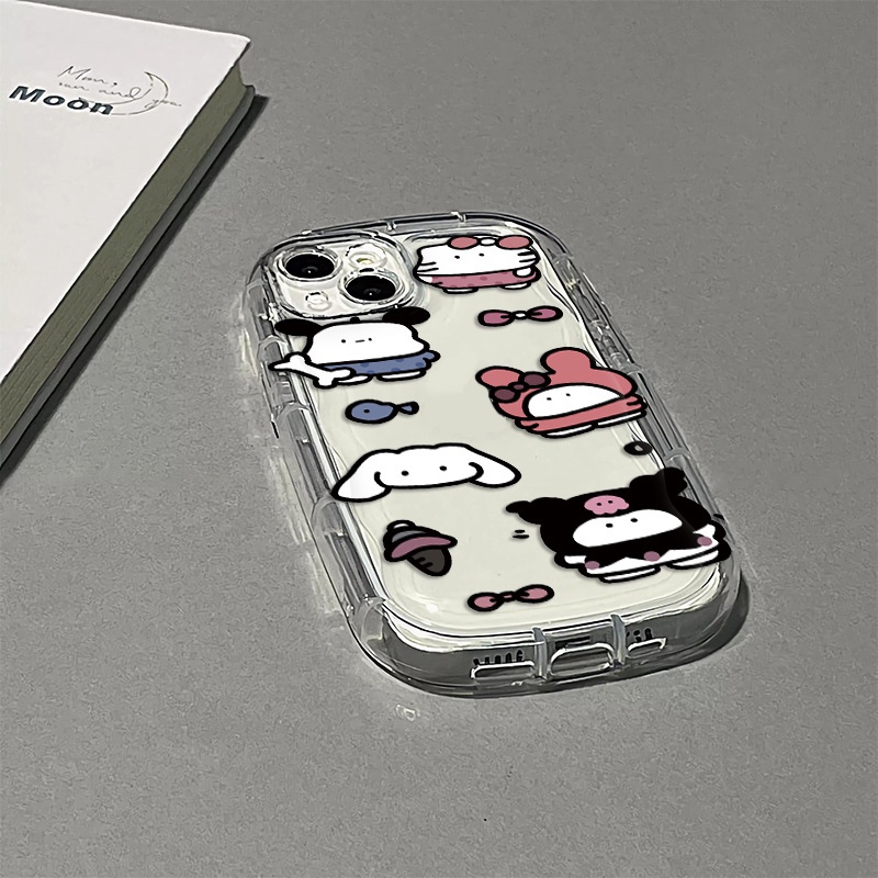 Ốp Điện Thoại Silicon Mềm Trong Suốt Chống Sốc Họa Tiết Dễ Thương Cho IPhone 14 13 12 11 Pro Max XS X XR 8 + 7 Plus