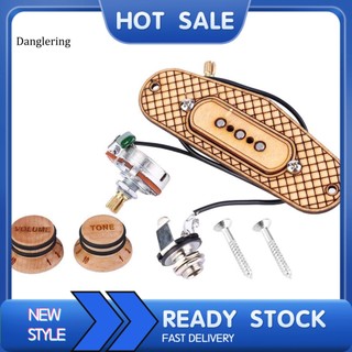 Pickup 3 dây đàn guitar nhỏ gọn bằng gỗ trong suốt