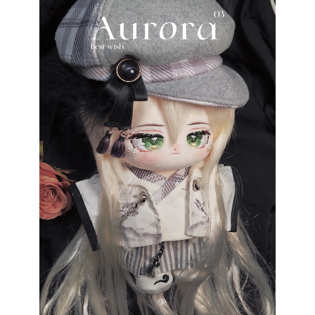 Búp Bê Luchen Attribute Cotton Tóc Dài 20cm Không Xương