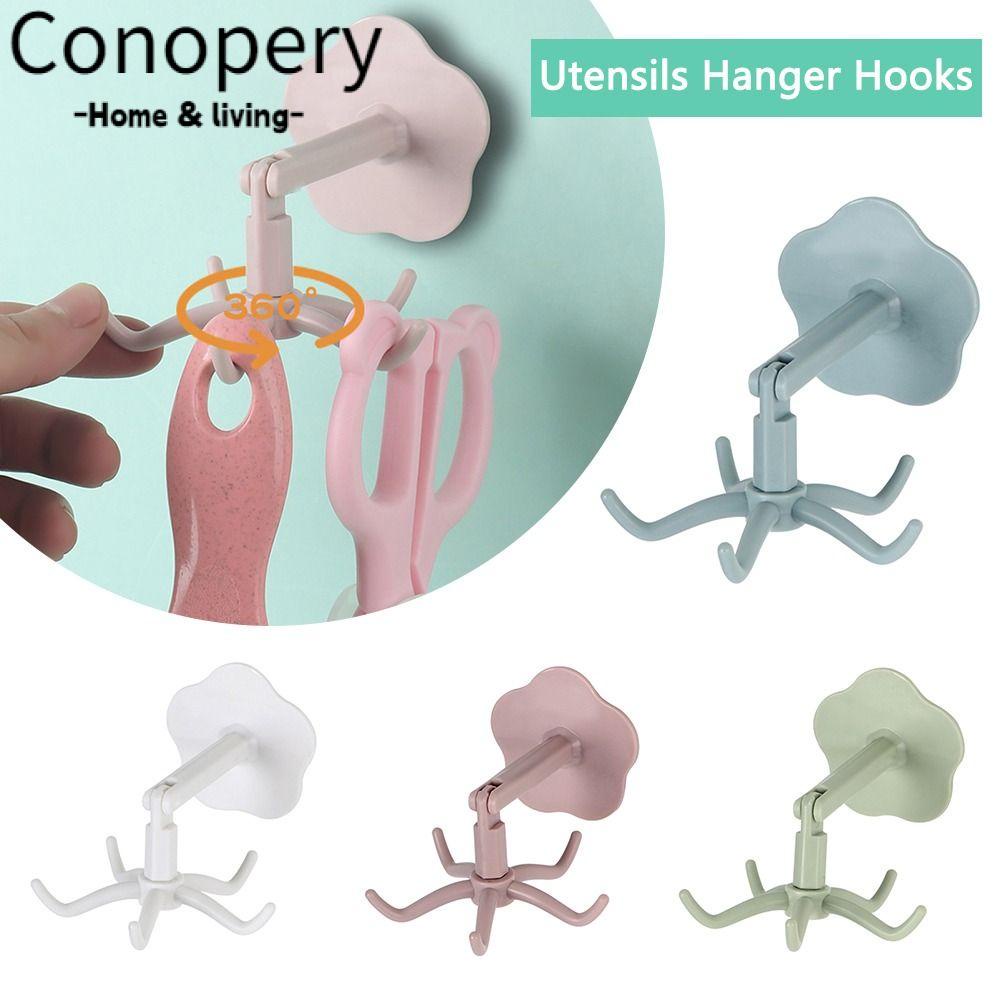 CONOPERY Giá Đỡ Dụng Cụ Nhà Bếp Có Móc Treo Tiện Lợi