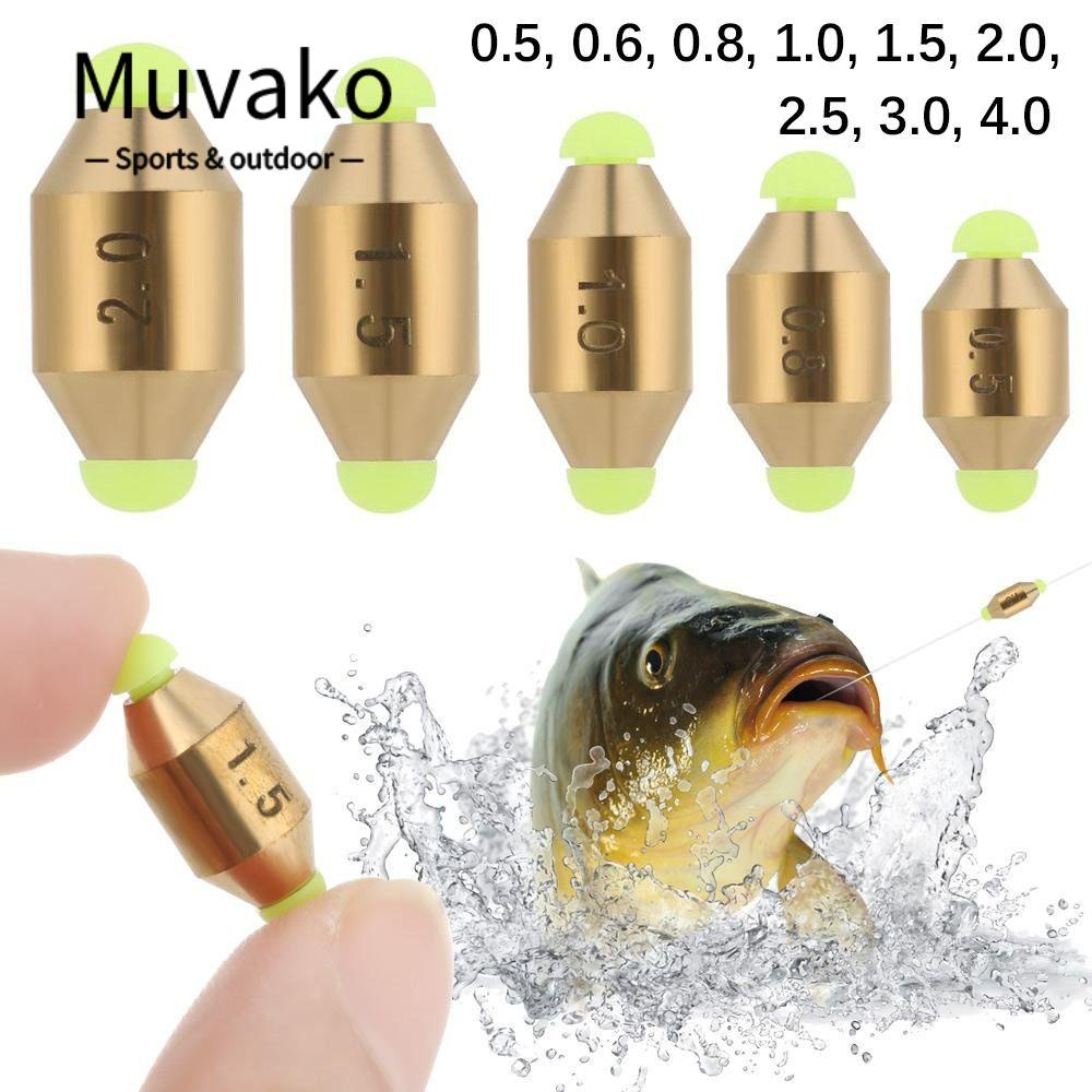 MUVAKO Phao Chìm Bằng Hợp Kim Đồng Chuyên Dụng Cho Câu Cá