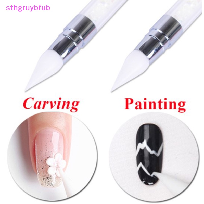 1 Bút Hai Đầu Vẽ Móng Nghệ Thuật Bằng Silicone DIY