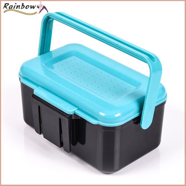 Hộp Đựng Mồi Câu Cá Dày Dặn Thoáng Khí Sức Chứa Lớn