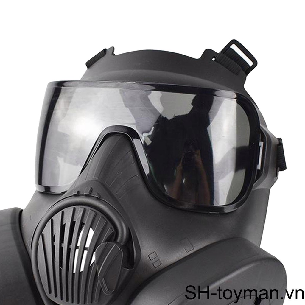 (runbu) Khẩu Trang Phòng Độc Bảo Vệ Khuôn Mặt Màu Đen Xám