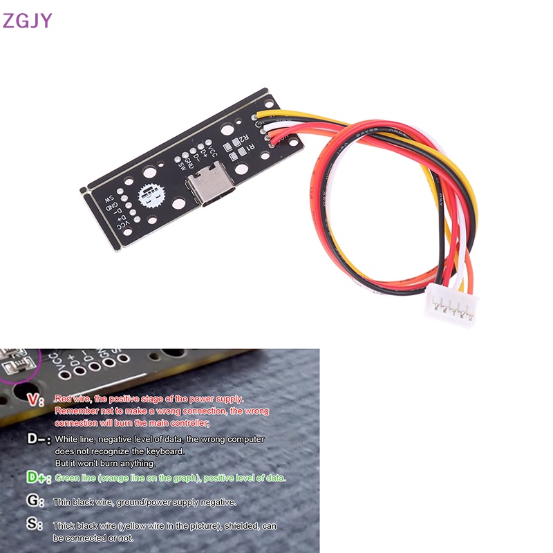 Dây Cáp Mô Đun Cổng USB Loại C Có Thể Tháo Rời Cho Bàn Phím Mới