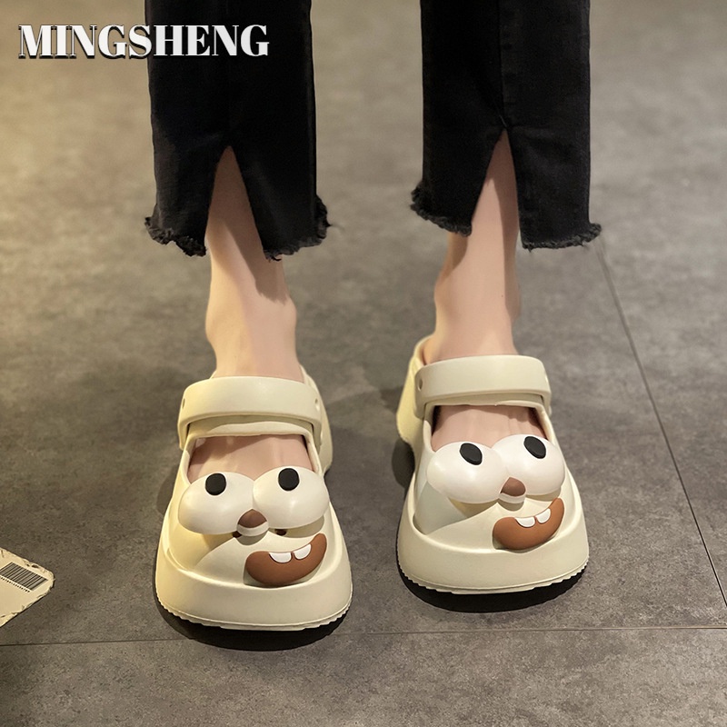 Dép Sandal Đế Dày Có Thắt Nơ Xinh Xắn Thời Trang Cho Nữ