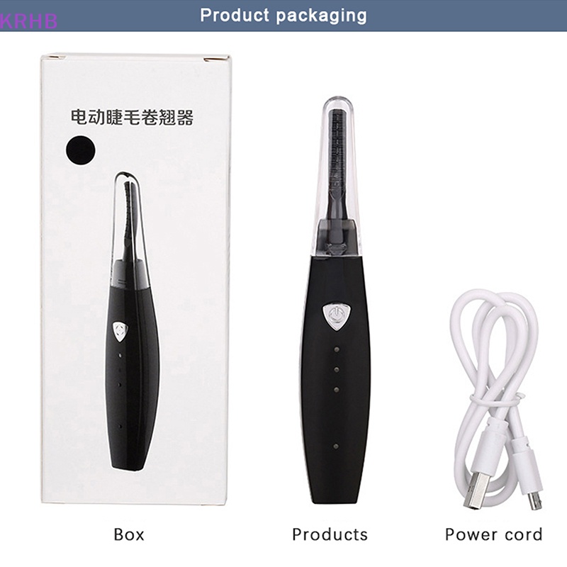 Dụng Cụ Uốn Cong Lông Mi Bằng Nhiệt 3 Cấp Độ Có Thể Sạc Lại Bằng Cổng USB Mới