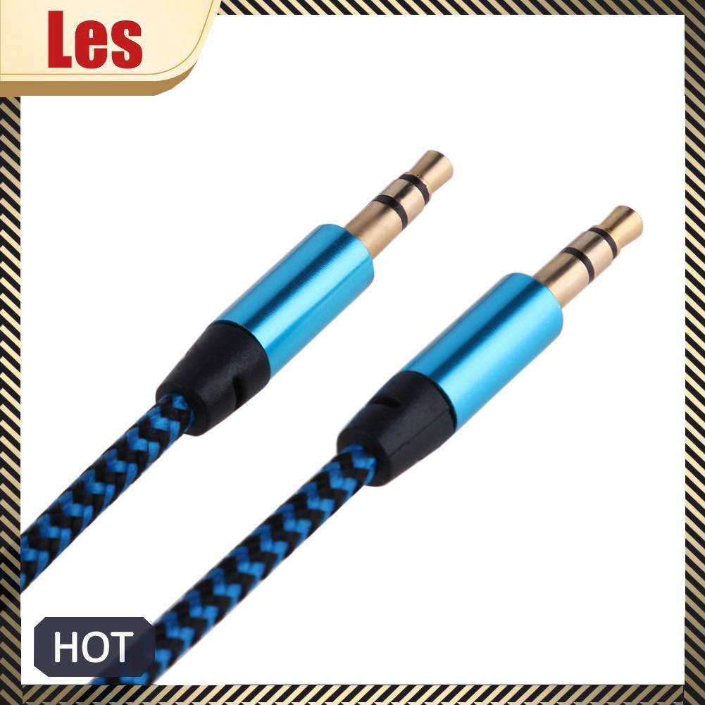 Dây Cáp Âm Thanh Mạ Vàng 1m 3.28ft 3.5mm Male Sang Male Cho Xe Hơi