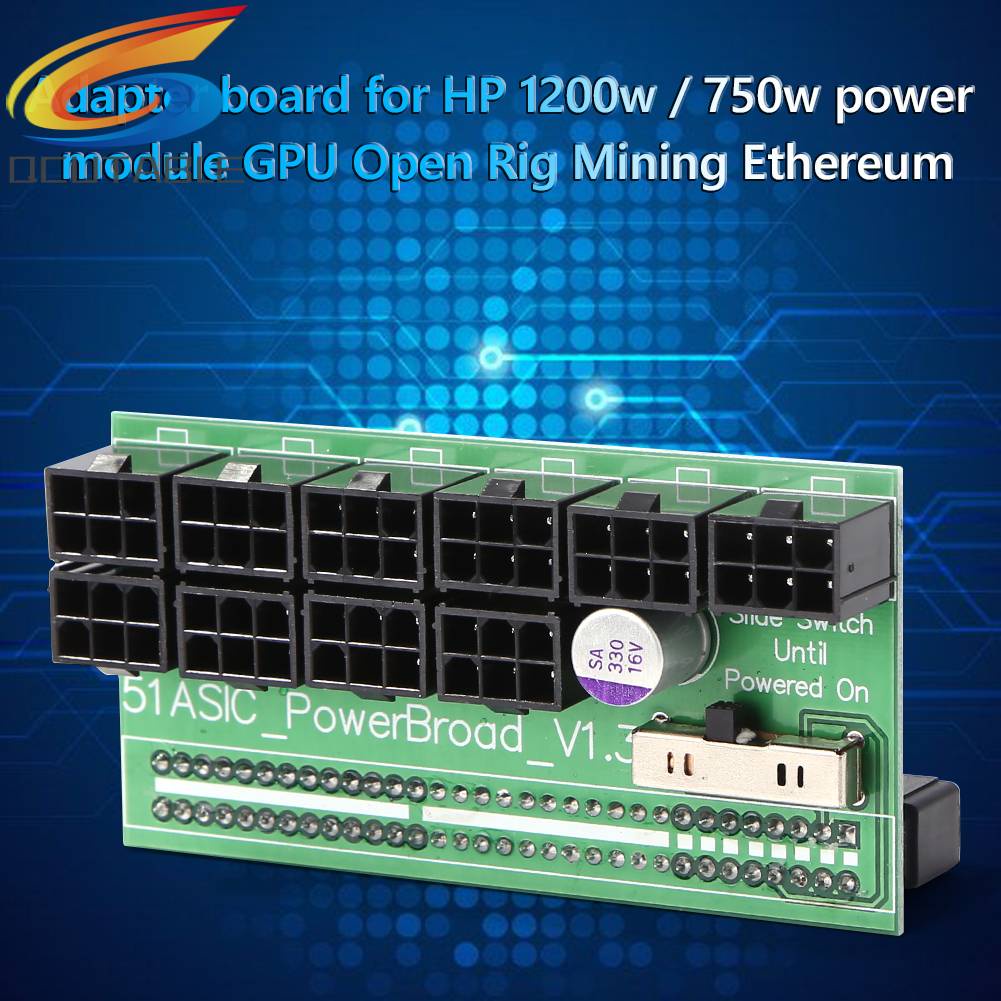 Bảng MạCh ChuyểN ĐổI 750W-1200W, 10 CổNg PCIe 6 Pin Cho DPS-800GB A