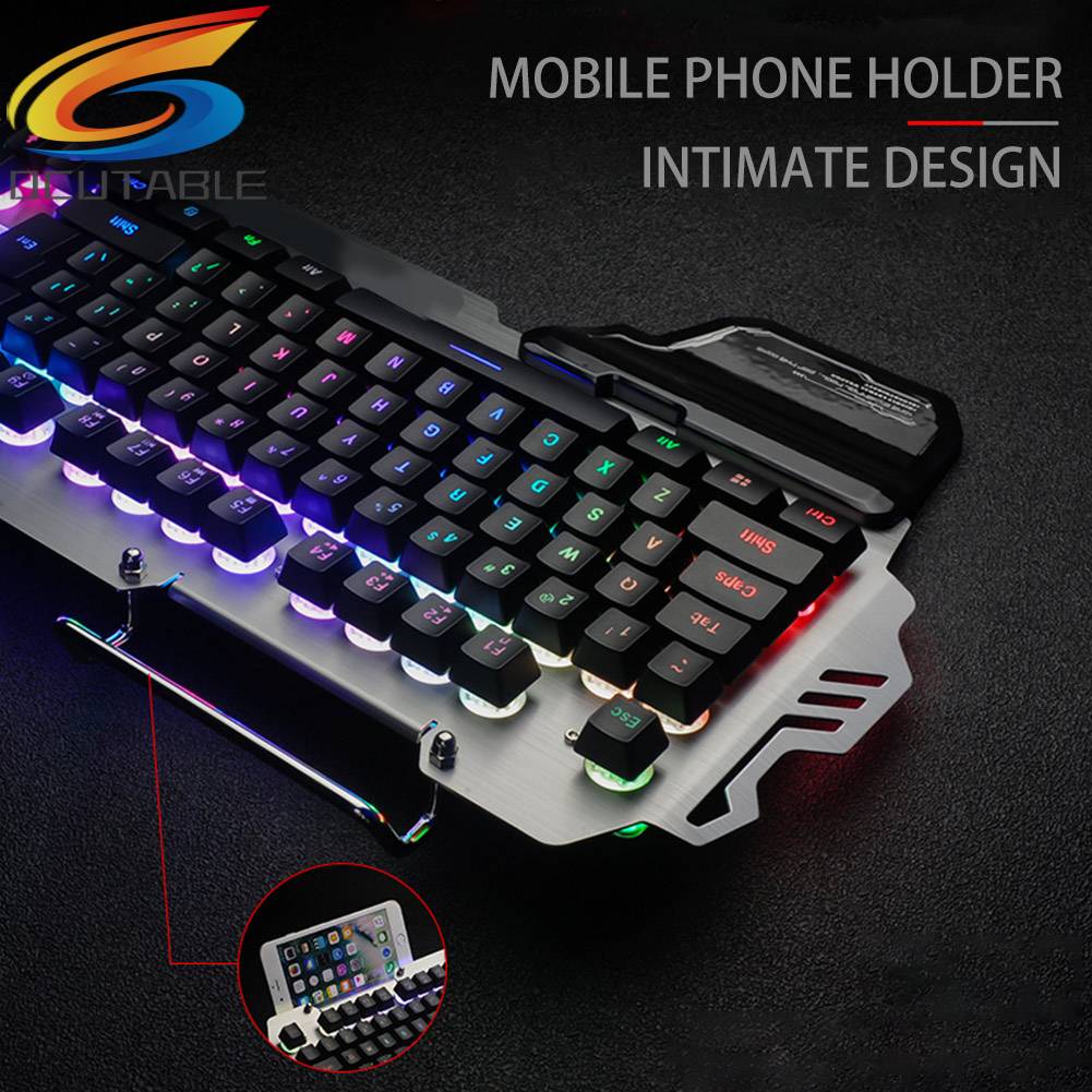 Bàn PhíM Gaming PK-900 Có Dây, 104 PhíM + Giá Đỡ ĐiệN ThoạI