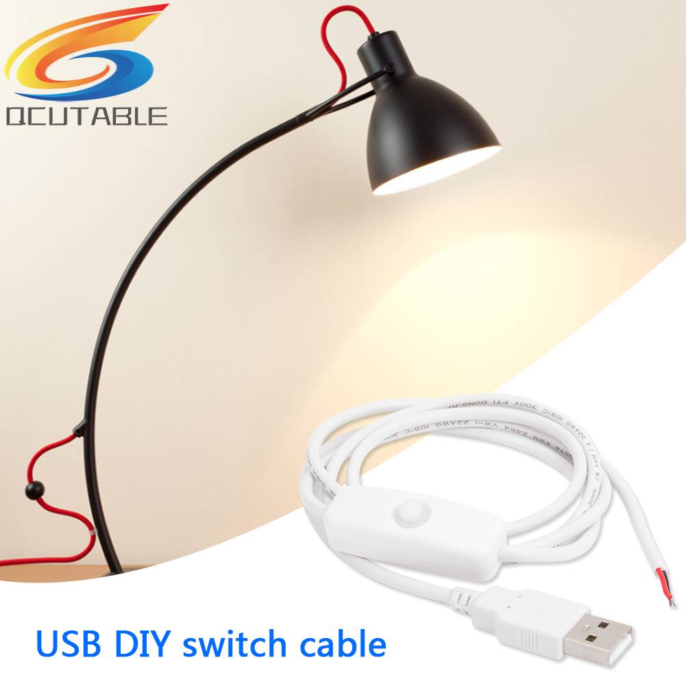 Cáp ChuyểN ĐổI Mở RộNg 1m 5V 2 Pin USB 2.0 DIY VớI Công TắC