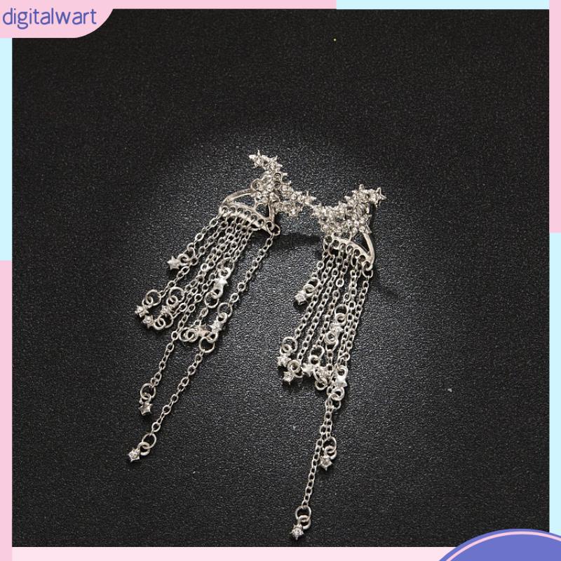 Đôi Bông Tai DáNg DàI HìNh Ngôi Sao LấP LáNh Thời Trang Cho Nữ