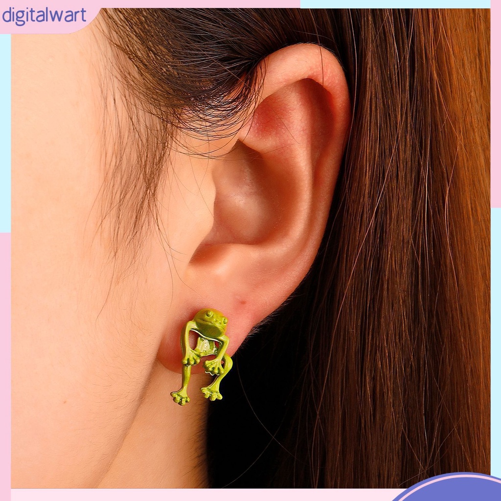 Bông Tai Bạc Hình Chú Ếch Phong Cách Âu Mỹ Cổ Điển Thời Trang Dành Cho Nữ