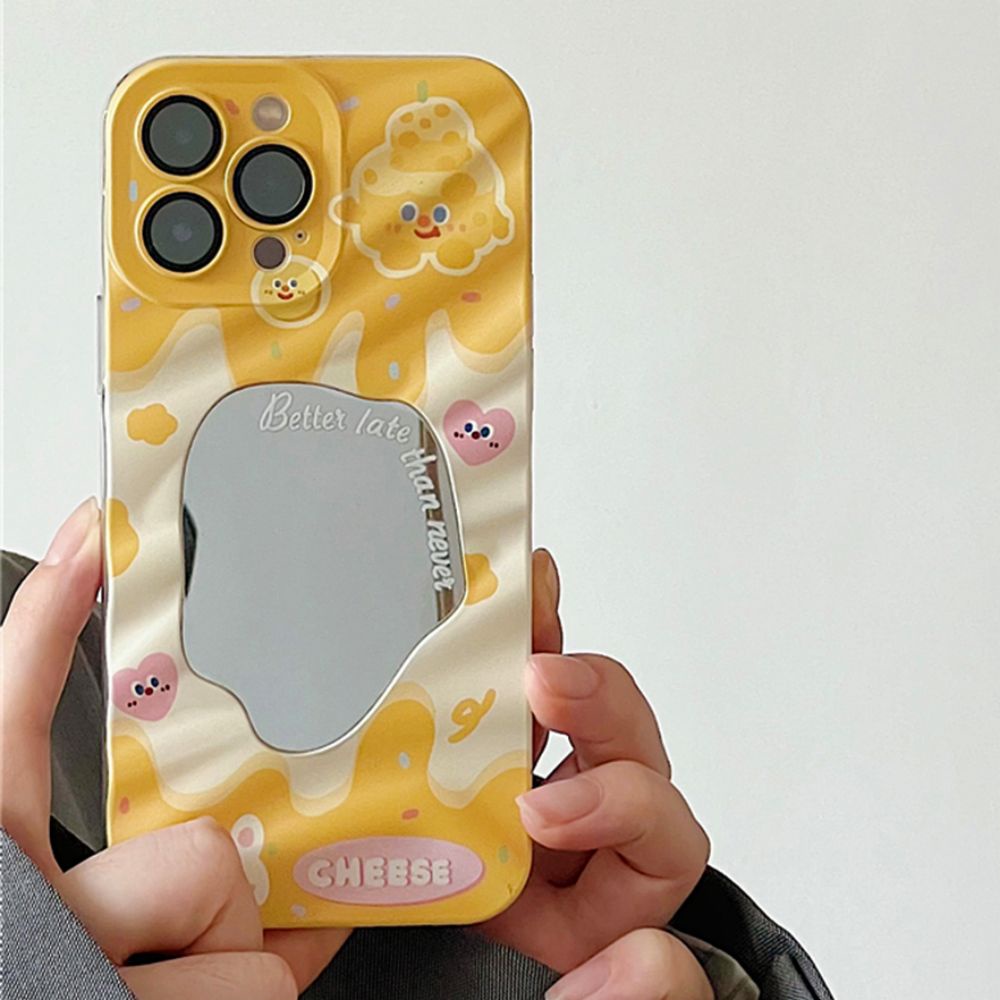 Ốp Điện Thoại TPU Mềm Chống Sốc Tráng Gương In Hình Gấu / Thỏ Dễ Thương Cho IPhone 11 12 13 14 Pro Max