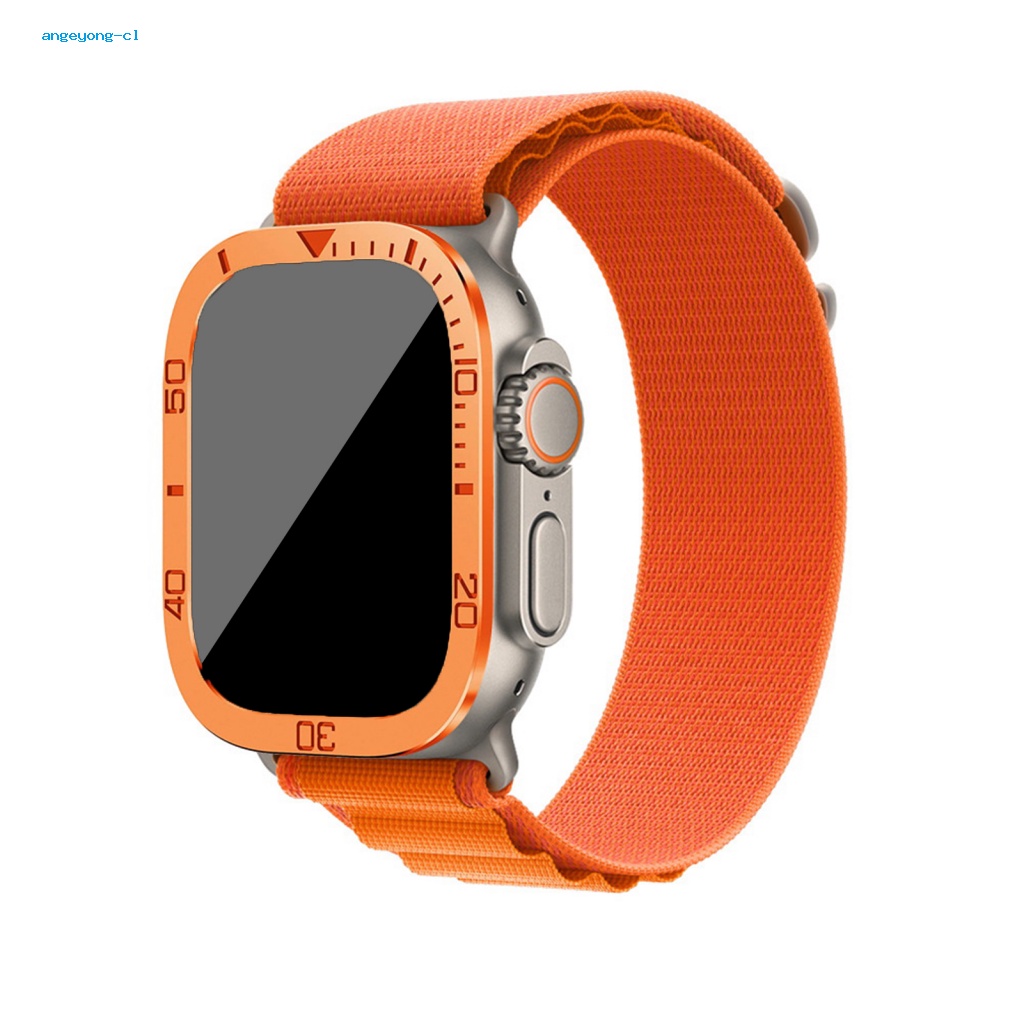 Kính Cường Lực Trong Suốt Viền Kim Loại Chống Trầy Cho Iwatch 8