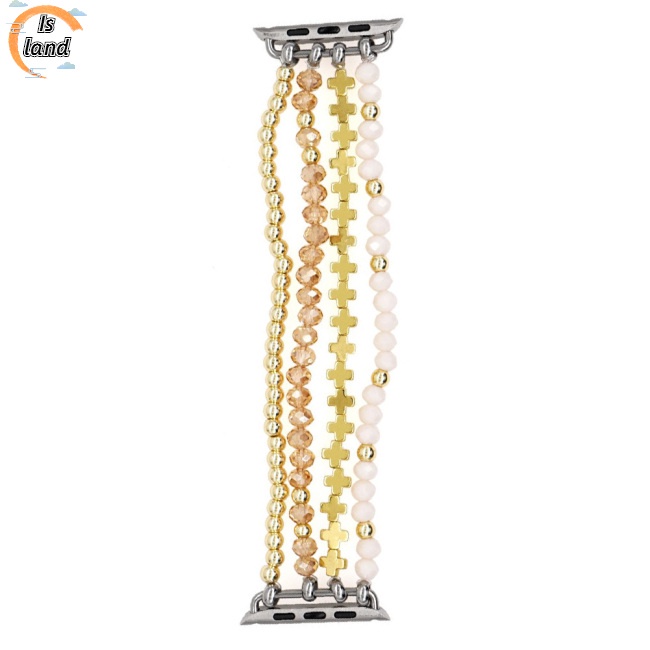 Dây Đeo Chuỗi Hạt Co Giãn Siêu Nhẹ Tùy Chỉnh Tiện Dụng Cho Iwatch S7