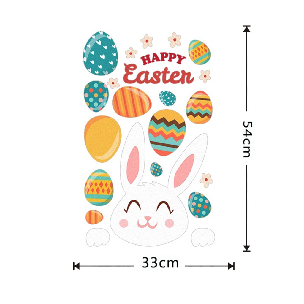 Sticker Dán Cửa Sổ Họa Tiết Hoạt Hình Dễ Thương Bắt Mắt 33x54cm