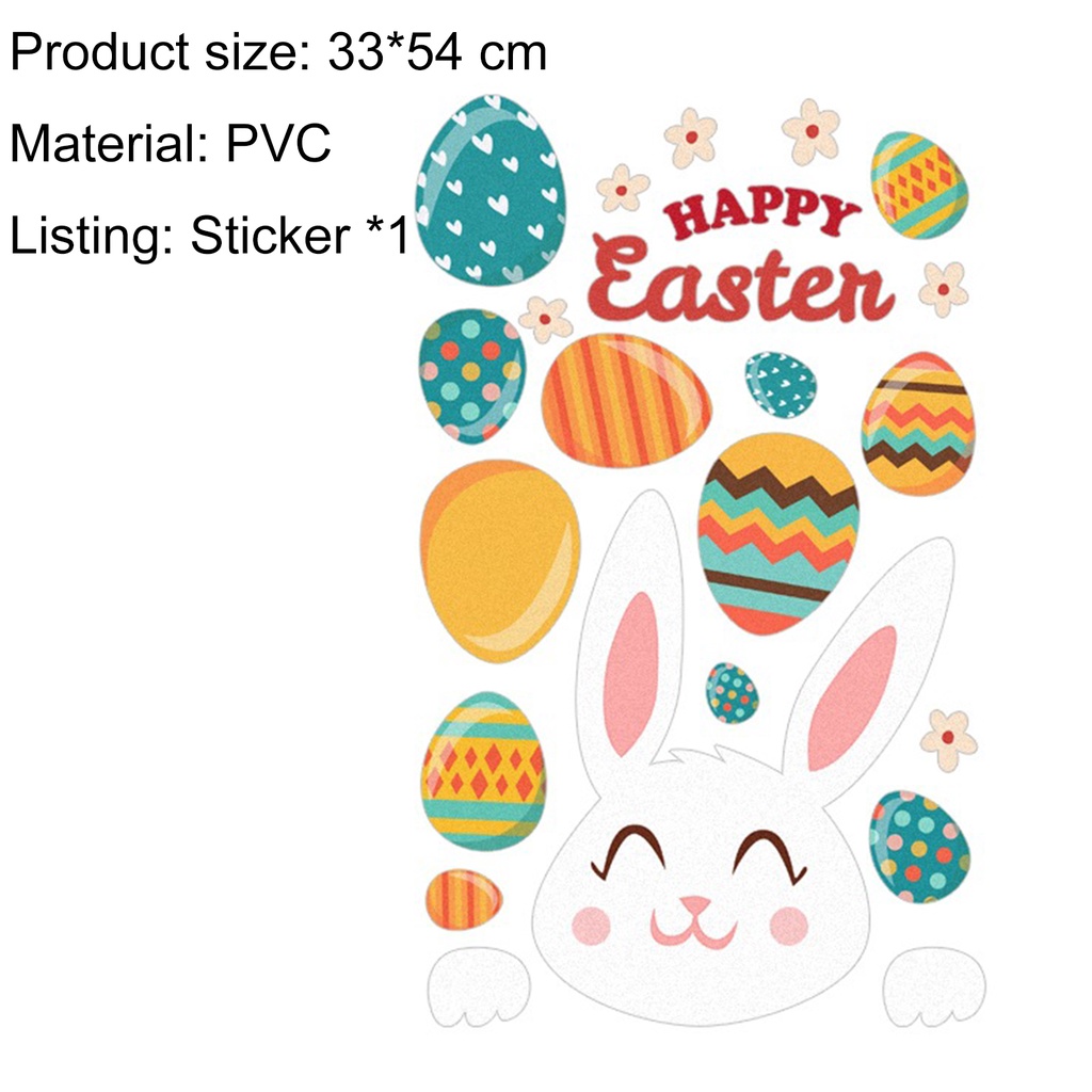 Sticker Dán Cửa Sổ Họa Tiết Hoạt Hình Dễ Thương Bắt Mắt 33x54cm