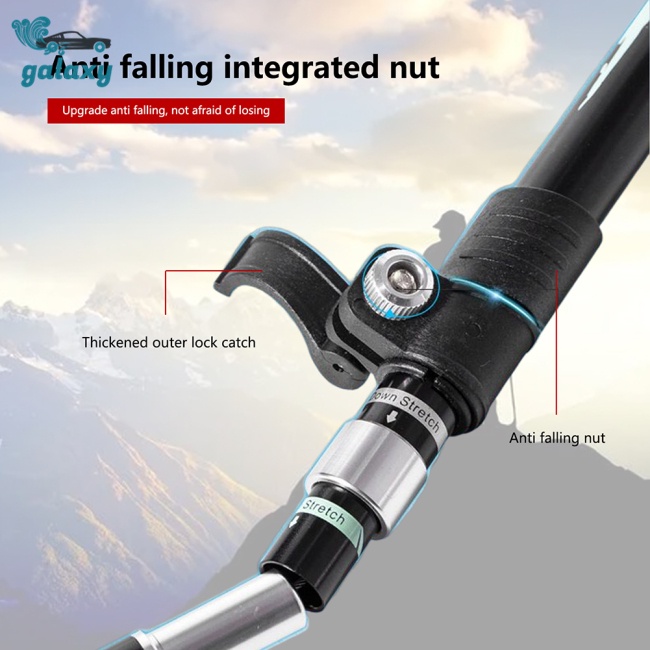 Galaxy Bộ 2 Gậy Đi Bộ 5 Khúc Gấp Gọn Thoáng Khí Thoải Mái Cho Nam Và Nữ