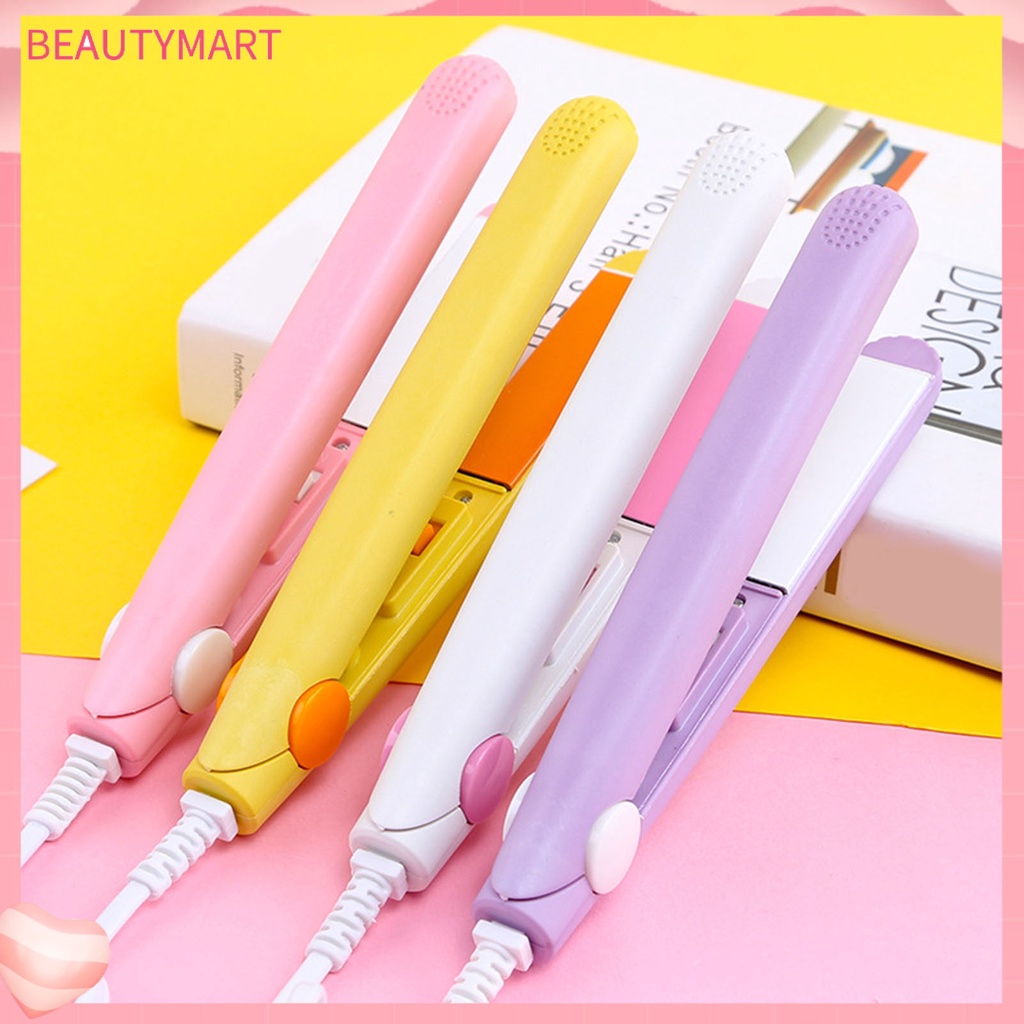 Máy Duỗi / Uốn / Duỗi Tóc Tráng Men Mini Nhanh Chóng Dễ Sử Dụng