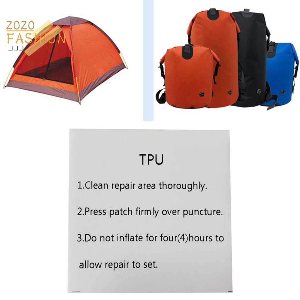 Bộ 10 Miếng Dán Trong Suốt Chống Nước Tự Dính Dùng Sửa Chữa Đồ Chơi Bơm Hơi