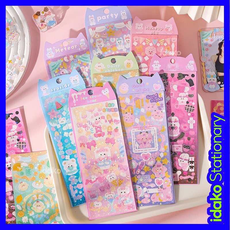 Sticker Dán Trang Trí Sổ Tay Hình Thú Cưng Goo Dễ Thương SS637