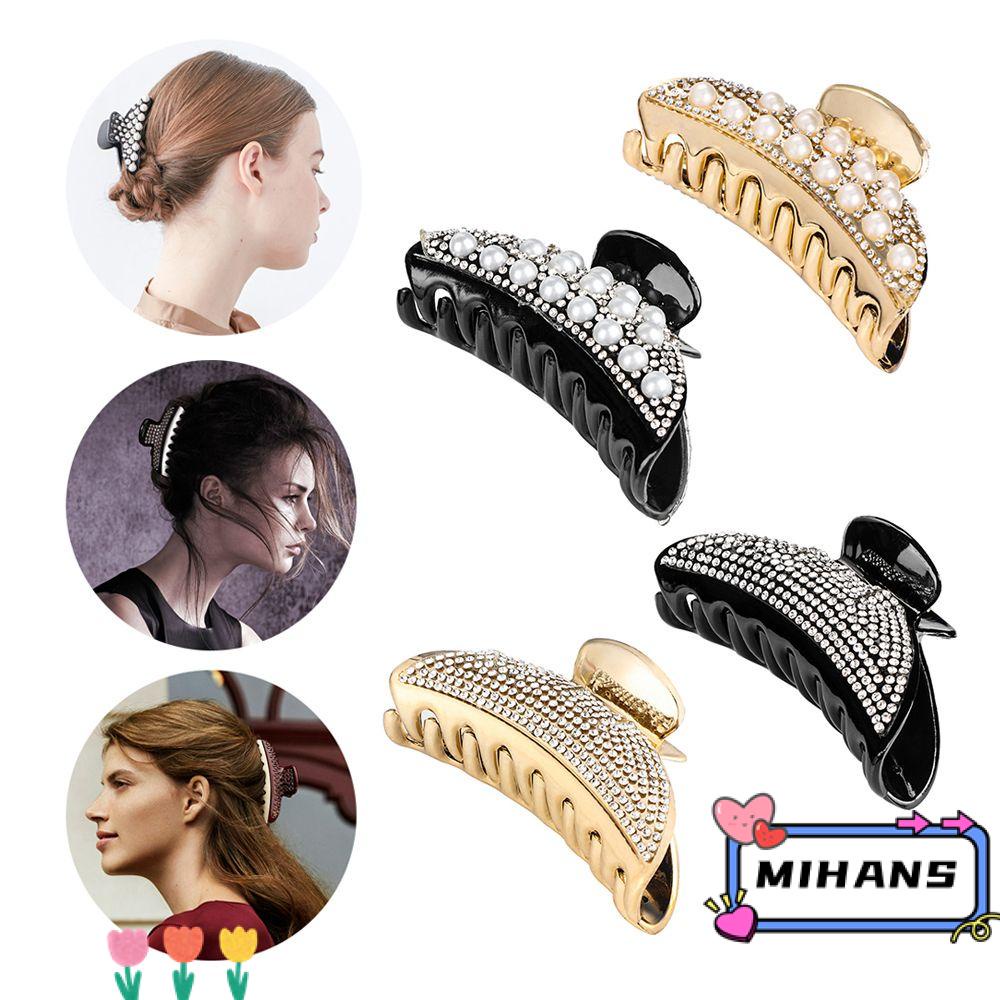 MIH Kẹp Càng Cua Đính Đá Pha Lê Làm Tóc Đuôi Ngựa