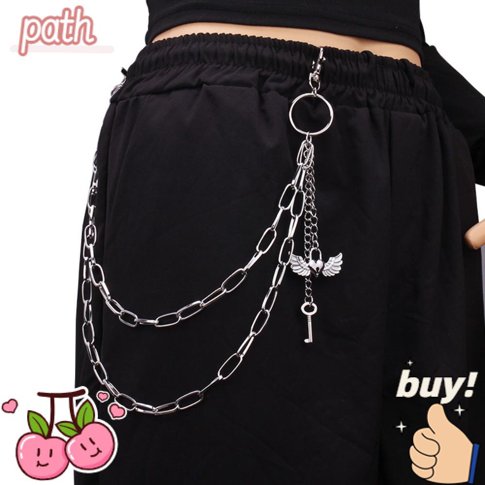 PATH Móc Khóa Hình Đôi Cánh Thời Trang Phong Cách Hip Hop