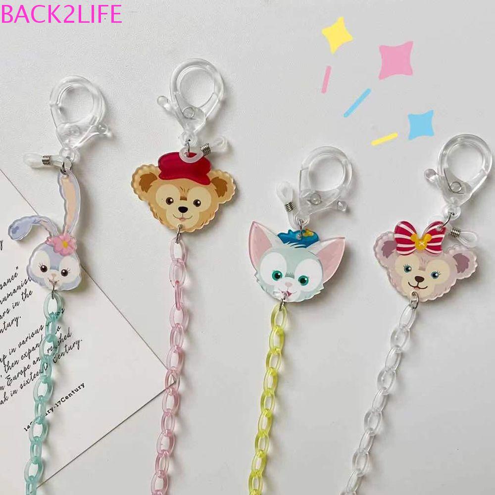 BACK2LIFE Dây Đeo Mắt Kính Hình Gấu Hoạt Hình Duffy Bằng Acrylic Phong Cách Hàn Quốc Dễ Thương Cho Bé